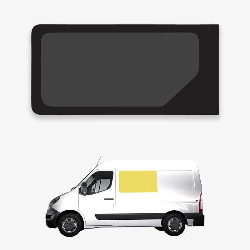 Baies type origine – Master - Movano - NV400 - Interstar – fixes & coulissantes – Latérale avant gauche (conducteur) – panneau latéral