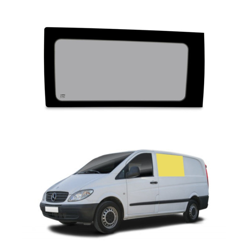 Baies type origine – Mercedes Vito 2003–2014 – fixes & coulissantes – Latérale avant gauche (conducteur) – panneau latéral