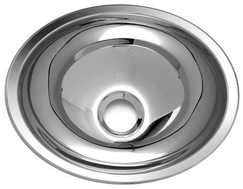 Lavabo ovale Carbest 64032 – inox brillant 340 x 270 mm