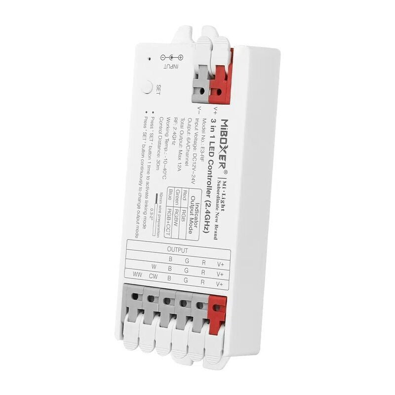 Contrôleur LED MiBoxer ER5 5-en-1 12/24 V RF 2,4 GHz