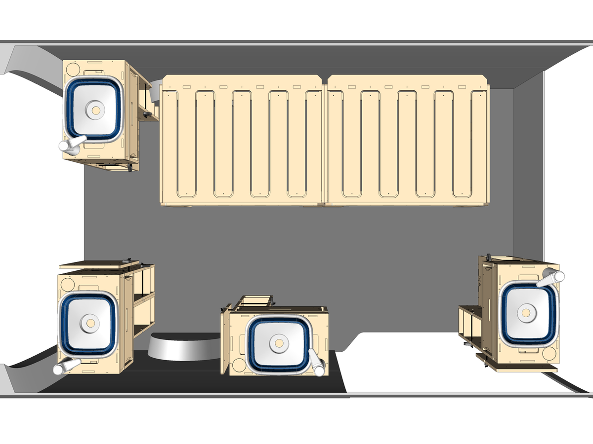 Implantations possibles gamme SMART FLV Van