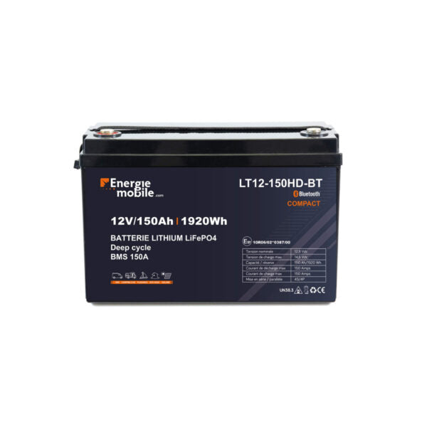 Energie Mobile LT HD – batteries lithium compactes 12 V