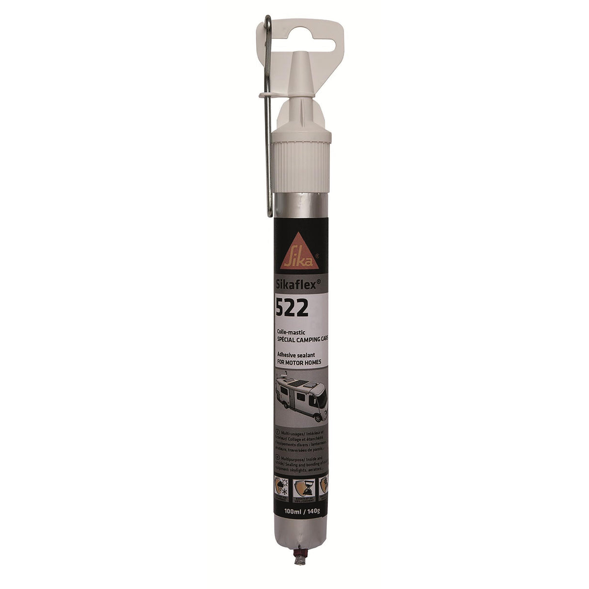 Mastic-colle Sikaflex 522 – pose ouvrants – 100 ml blanc