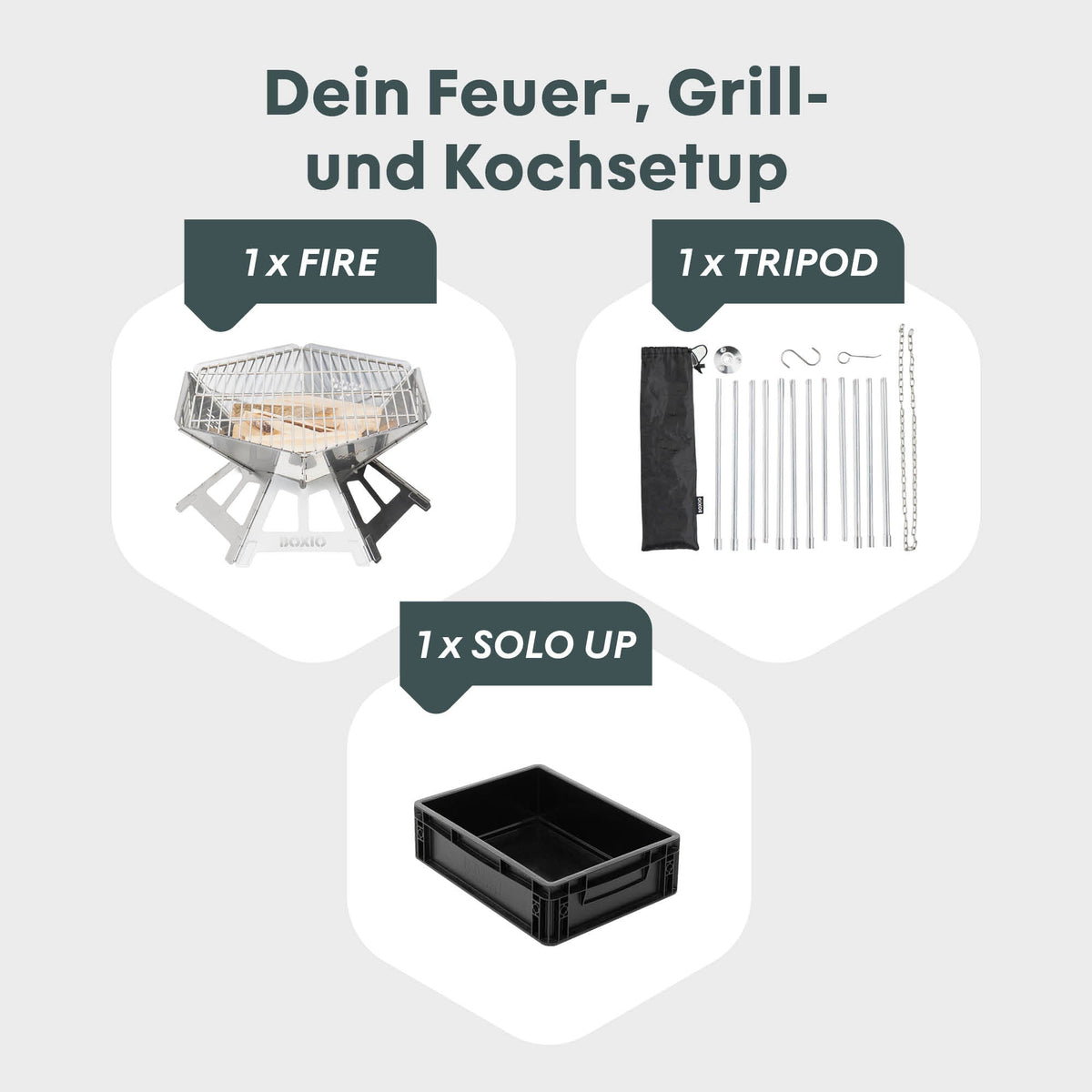 BOXIO FIRE PACK - Brasero et barbecue en caisse compacte - photo 2