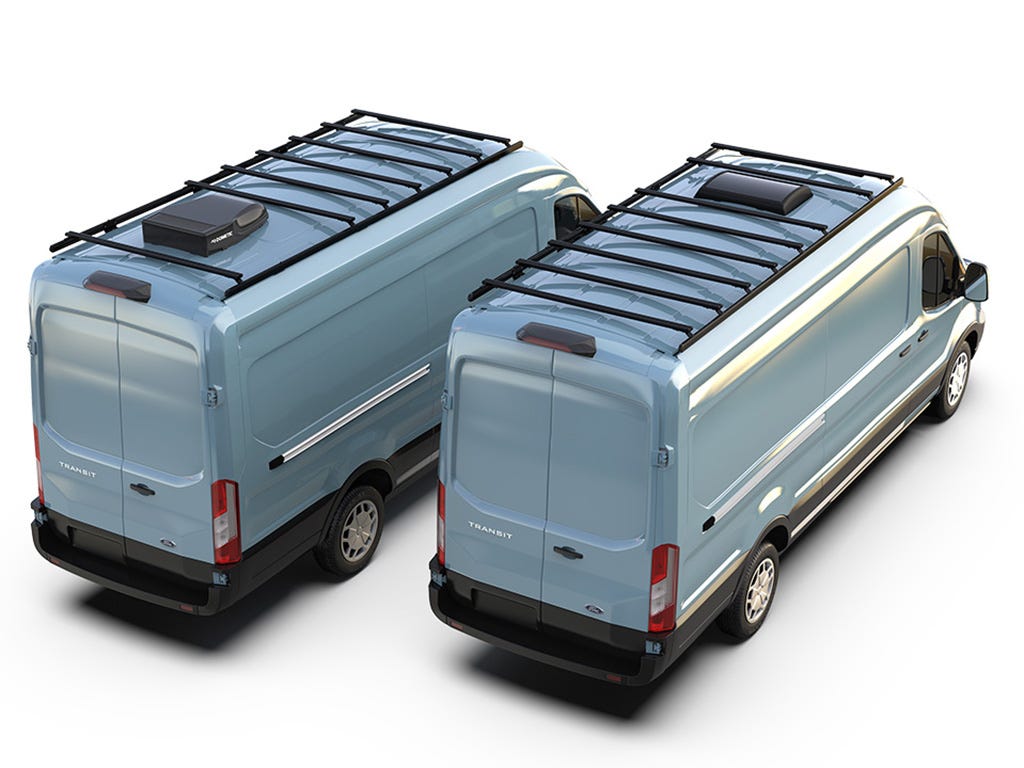 Galerie de toit Front Runner Slimpro – Ford Transit (L4H3/148 WB/High Roof) (2013+) – Front Runner KVFT005T – vue 3