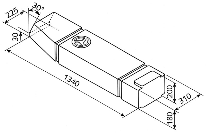 Réservoir sous plancher Reimo 60 L VW T2 T3 61002