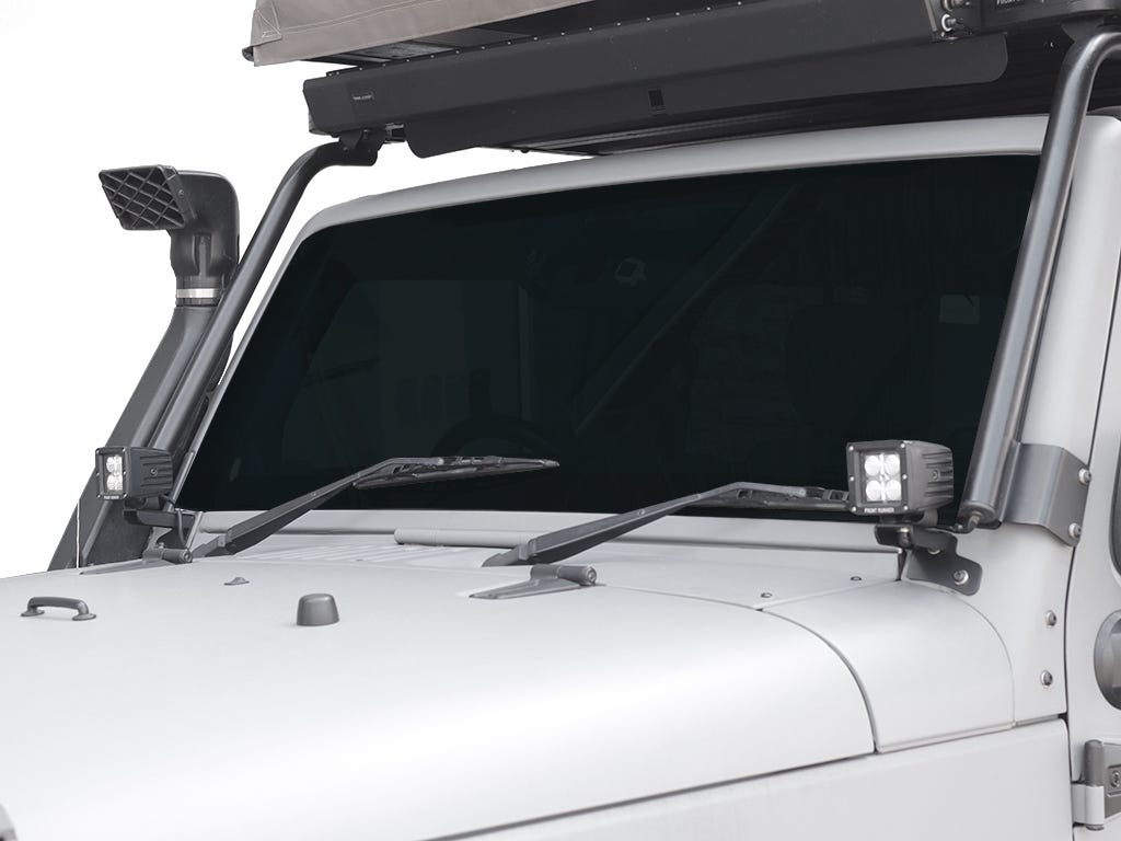 Support de phares sur pare-brise pour une Jeep Wrangler JK/JKU - de Front Runner – Front Runner RRAC014 – vue 3