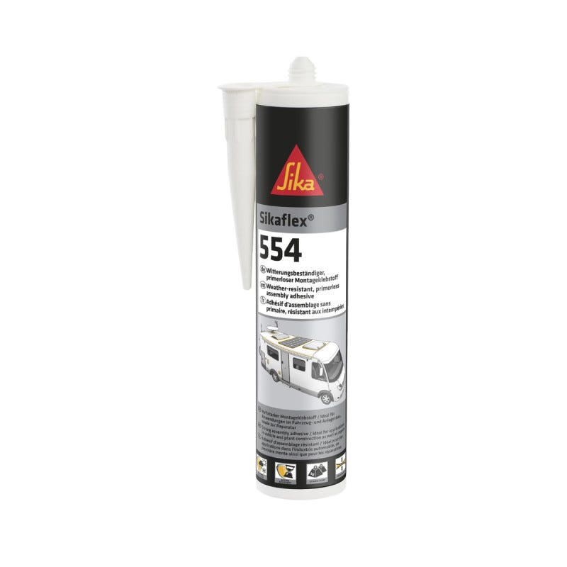 Sikaflex-554 noir – colle structurelle 300 ml