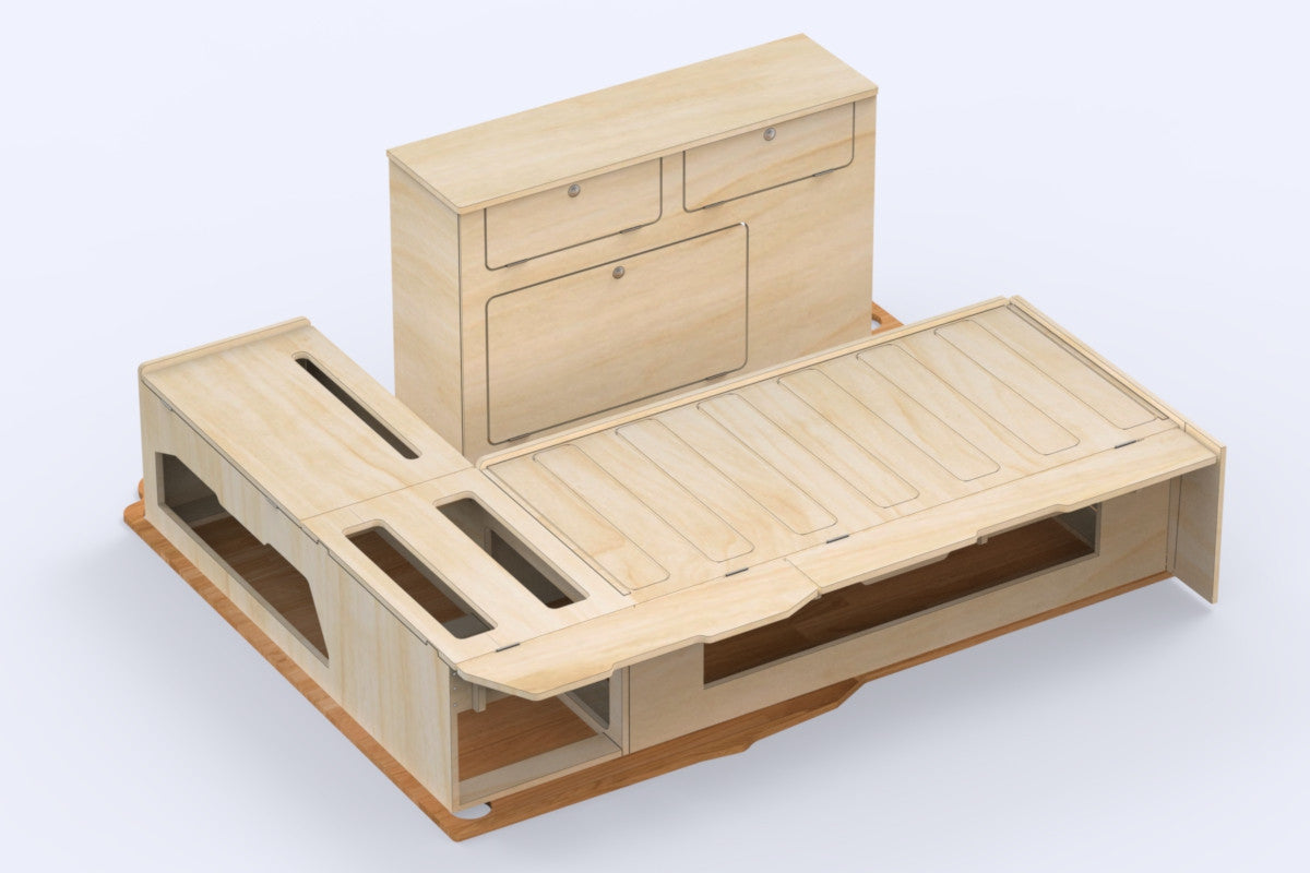 Simple Vans – Weekender v2 ADAPTABLE – Kit complet mini-van – photo fabricant 2