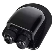 Carbest – Passe-toit double noir pour câbles solaires