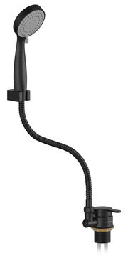 Ensemble douche Carbest 63188 – mitigeur noir mat, flexible 1,5 m