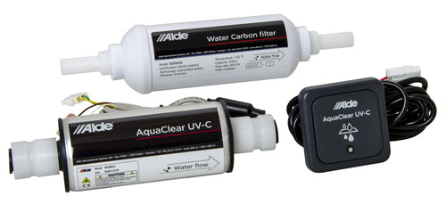 Alde AquaClear – Purificateur UV-C LED + filtre carbone + panneau
