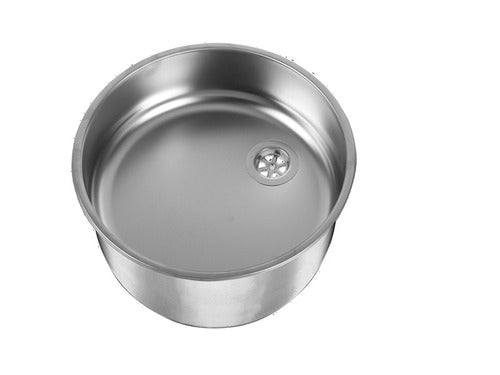 Évier rond Carbest 705090 – inox Ø360 x 120 mm