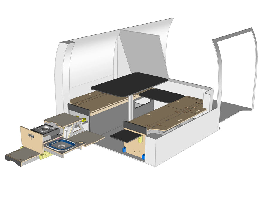 Kit FLV CAB APPRO pour utilitaire cabine approfondie, vue ouverte