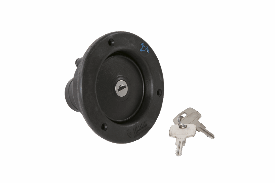 Fiamma – Coupelle de remplissage noire 40 mm avec clés