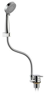Carbest 63187 – ensemble douche chrome avec mitigeur et flexible 1,5 m