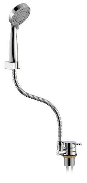 Carbest 63187 – ensemble douche chrome avec mitigeur et flexible 1,5 m