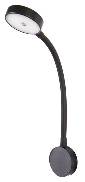 Carbest 83643 – liseuse LED col de cygne blanc rouge avec USB-C