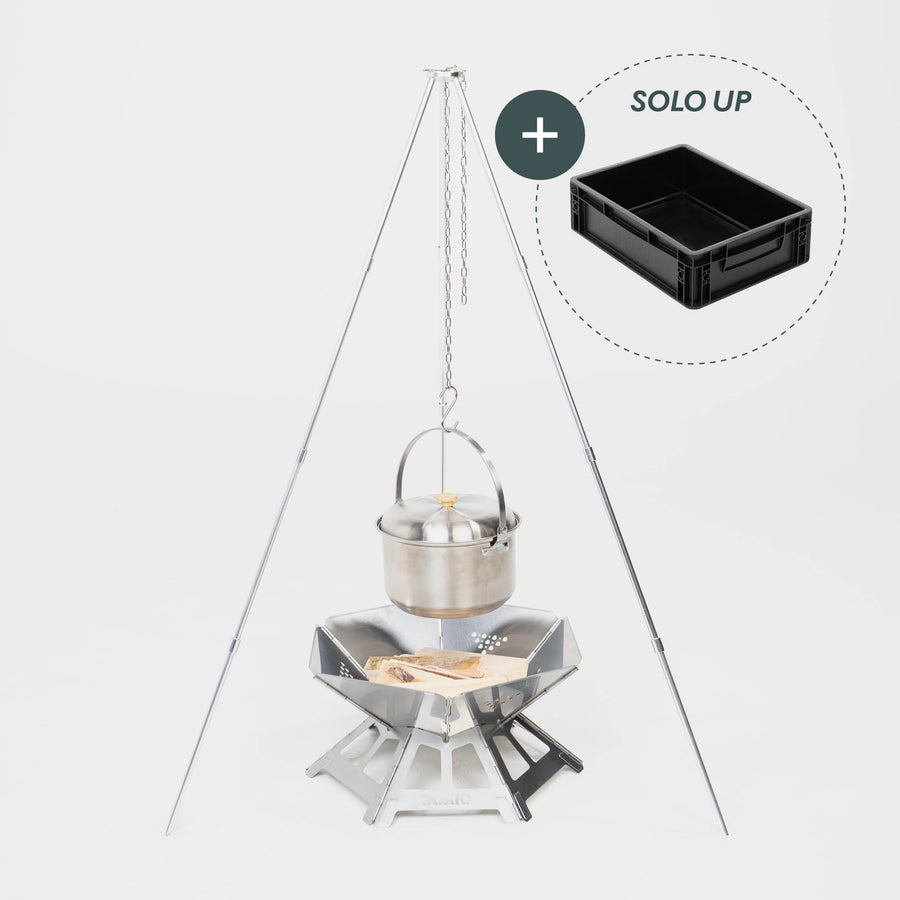 BOXIO FIRE PACK - Brasero et barbecue en caisse compacte - photo 1