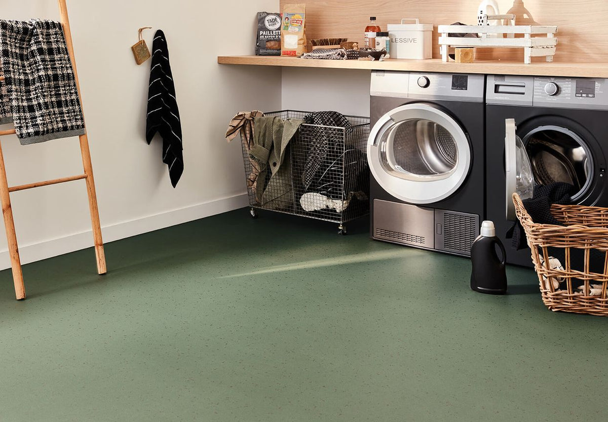 Gerflor Texline Nature Moucheté vert - sol vinyle van et fourgon
