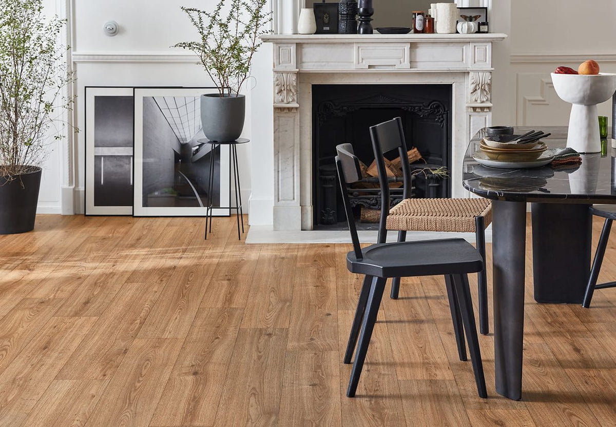 Gerflor Texline Nature Bois marron moyen - sol vinyle van et fourgon