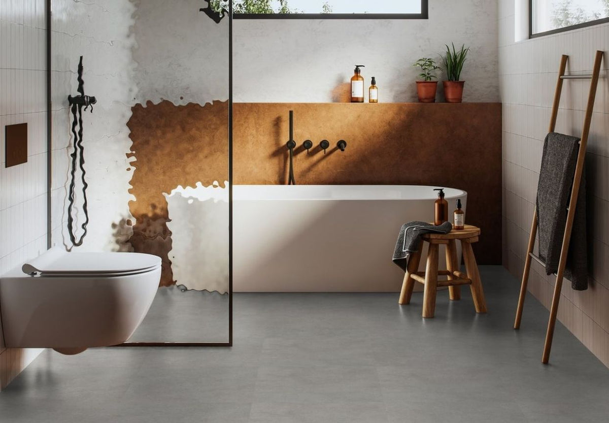 Gerflor Texline Nature Béton Shade light grey - sol vinyle van et fourgon