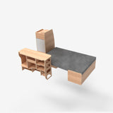 Exokit – Pack complet VW T5 / T6 L1H1 – Banquette U + cuisine + colonne