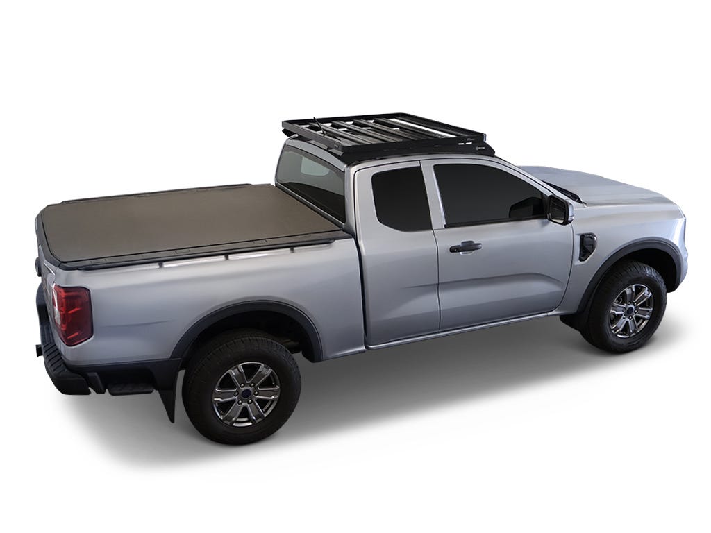 Galerie de toit Front Runner Slimline II – Ford Ranger T6.2 Wildtrak/Raptor Cabine allongée (2023+) – profil bas – Front…