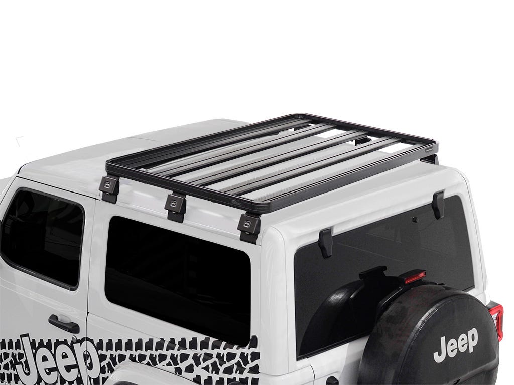 Galerie de toit Front Runner Slimline II – Jeep Wrangler JL 2 portes (2018+) – Front Runner KRJW026T – vue 2