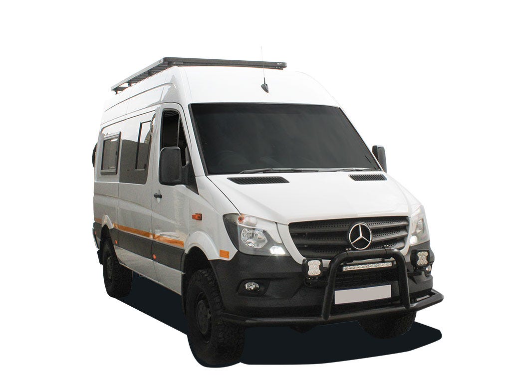Galerie de toit Front Runner Slimline II – Mercedes-Benz Sprinter 144/170" / L2/L3 / MWB/LWB avec rails OEM (2006+) – Front…