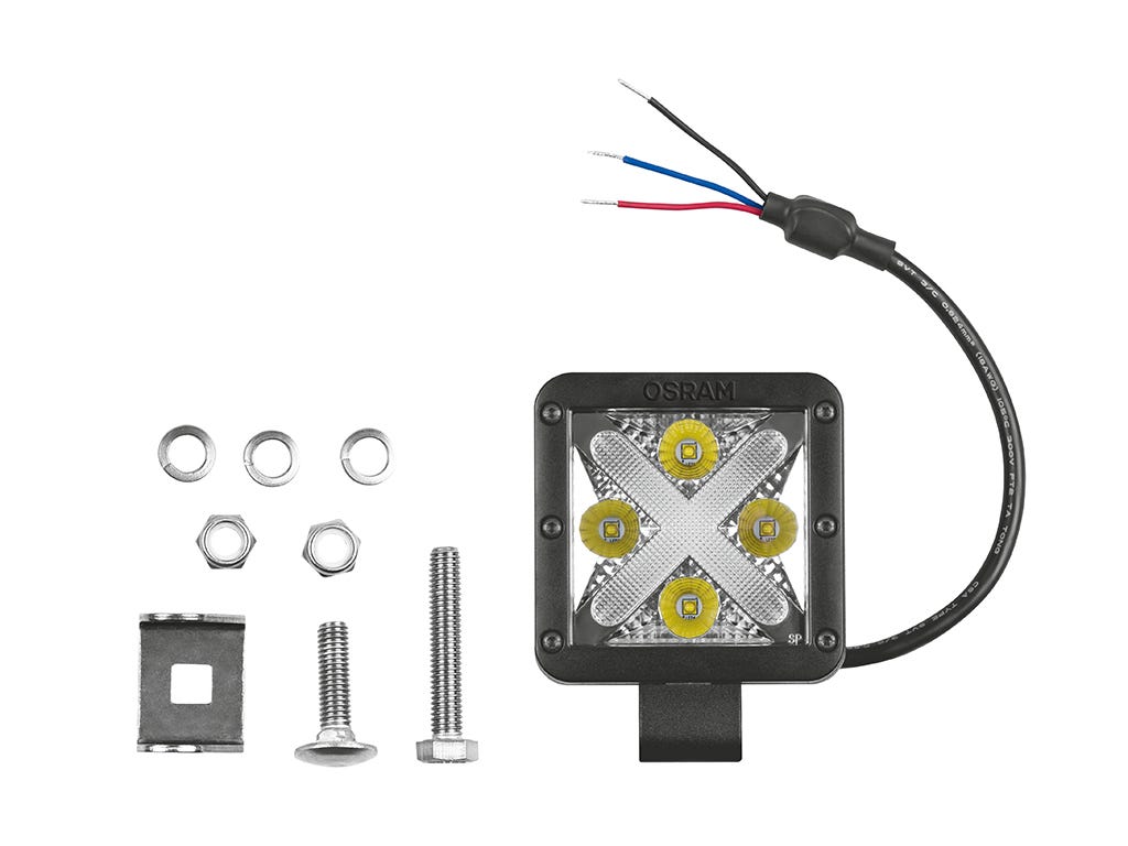 4 LED Phare Cube MX85-WD / 12 V / Faisceau grand format - de Osram" – Front Runner LIGH182 – vue 5