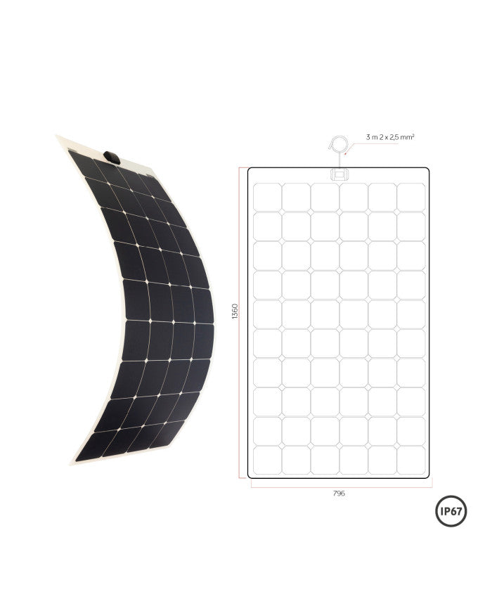 Energie Mobile HP Flex – panneau solaire SunPower ETFE