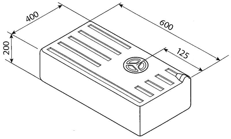 Réservoir eau Reimo extra-plat 47 L 61114