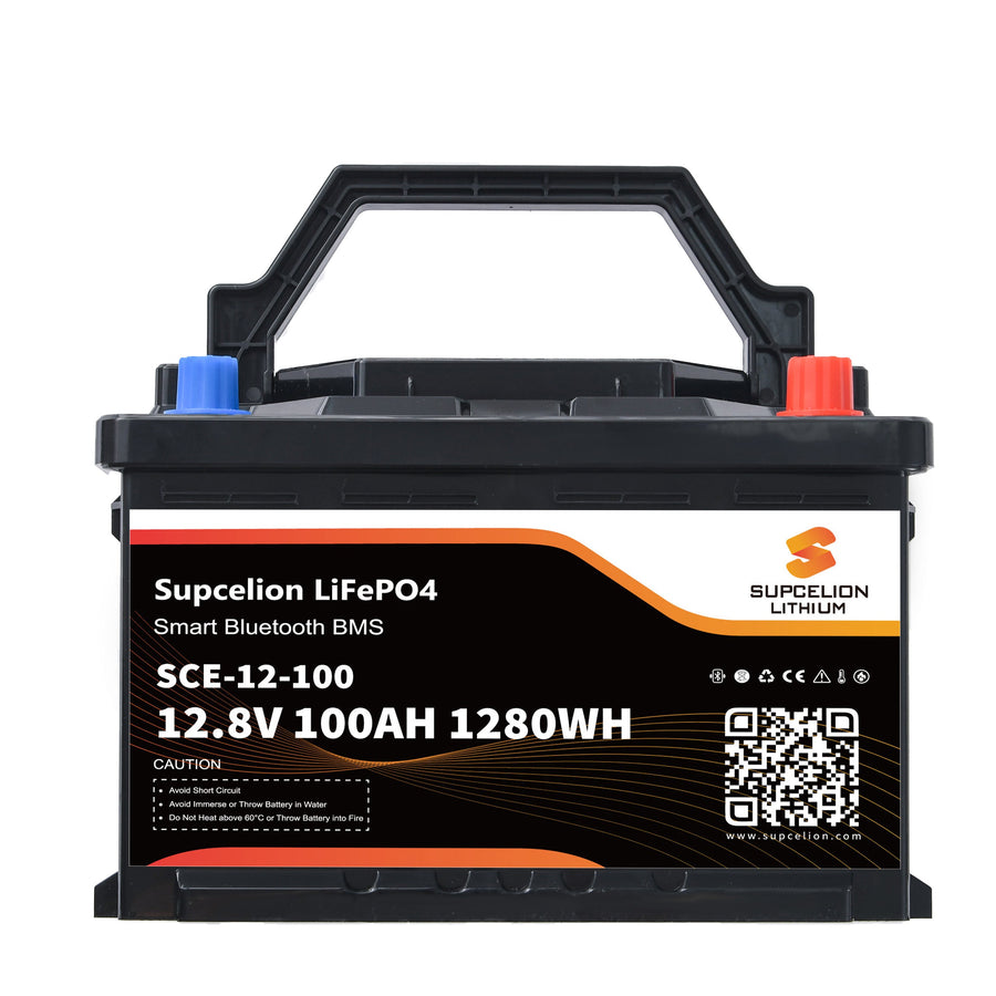 Supcelion SCE 12 V 100 Ah Bluetooth – visuel fabricant, exemple de la gamme