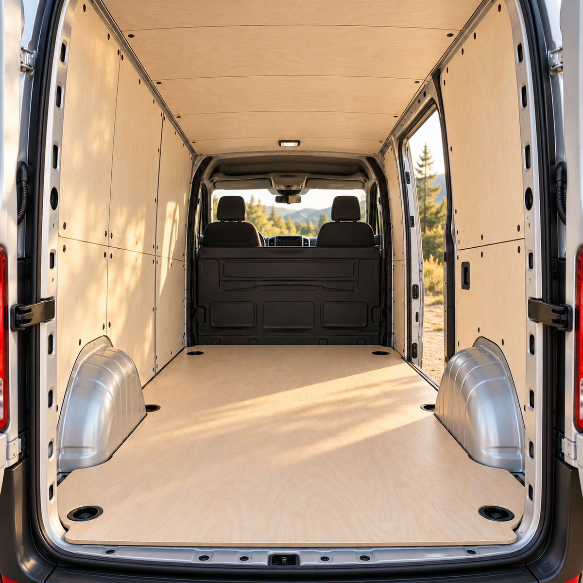 Illustration provisoire – kit habillage complet CP peuplier – Kit Habillage Complet VLM – Ford Transit Custom II L1H1