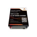 Batterie Lithium LiFePO4 Supcelion 12V 300Ah Boîtier Métal – BMS Bluetooth – Van & Camping-car