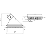 Diffuseur plat 45deg diam.60 mm – Image 2