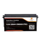 Batterie Lithium LiFePO4 Supcelion PRO 12V 200Ah – 2560 Wh – Camping-car & Van aménagé
