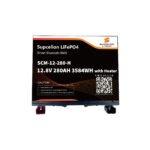 Batterie Lithium LiFePO4 Supcelion 12V 280Ah Boîtier Métal – BMS Bluetooth – Van & Fourgon