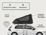 TentBox GO – tente de toit légère pour 2 personnes – Image 8
