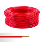 Fil électrique souple HO7V-K – rouge – 1,5 mm²